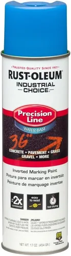 Vista 7 de Rust-Oleum 203035-12PK Pintura en aerosol invertida industrial a base de agua, 17 onzas, naranja alerta APWA, paquete de 12 unidades APWA Alerta