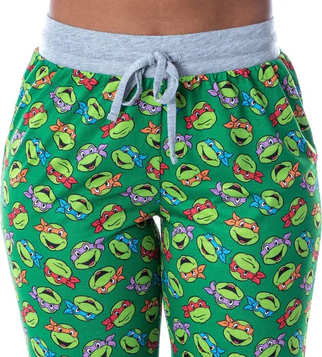 Vista 3 de Nickelodeon - Conjunto de pijama de 2 piezas para mujer, diseño de tortugas ninja