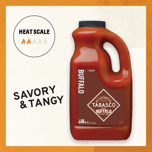 Vista 3 de Salsa de pimiento Tabasco, 64 onzas, 1/2 galón