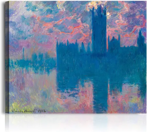 Vista 270 de A&T ARTWORK Antibes Seen from The Salis Gardens de Claude Monet Las Obras de Arte Clásico Mundial Reproducciones, Impresiones de Arte en Lienzo