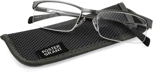 Vista 5 de Foster Grant Gafas de lectura cuadradas Lamar para hombre