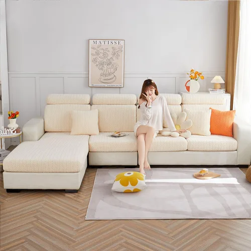 Vista 2 de Fundas para cojines de sofá, fundas de sofá para sofá seccional, fundas de sofá Hero para proteger el sofá, fundas de sofá Soothing Home lavables