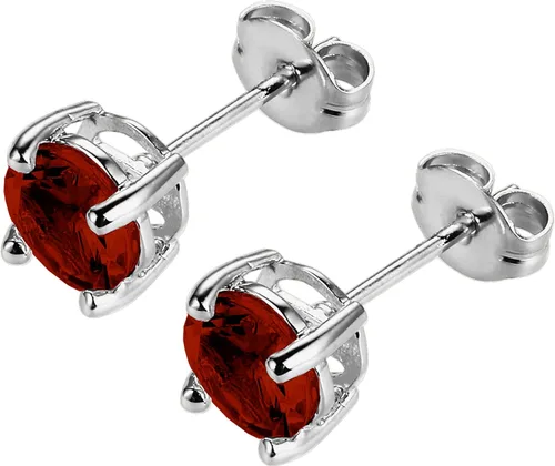 Vista 64 de Amazon Essentials Aretes redondos de plata de ley con piedra natal (anteriormente colección Amazon)