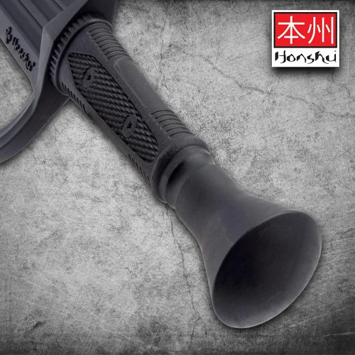 Vista 4 de Honshu Espada Ancha de Entrenamiento de Polipropileno Premium de Una Sola Mano Arma de Práctica Prácticamente Irrompible Mango Texturizado 40