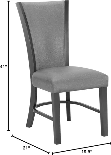 Vista 3 de 2 sillas de comedor tapizadas contemporáneas de altura de mostrador para habitación, mesa y asiento, juegos de sillas de cocina, tapicería de tela