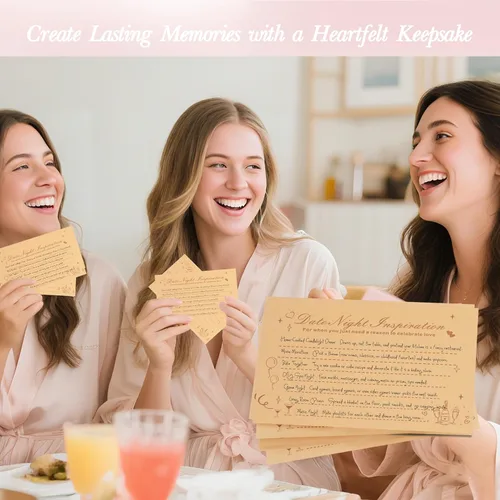 Vista 6 de Consejos y deseos para la futura novia, tarjetas de consejos de boda para decoraciones de despedida de soltera, juegos de despedida de soltera, caja