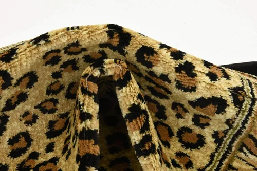 Vista 9 de Unique Loom Wildlife Collection - Alfombra con diseño de borde con temática de animales inspirada en el mundo salvaje, con diseño de guepardo