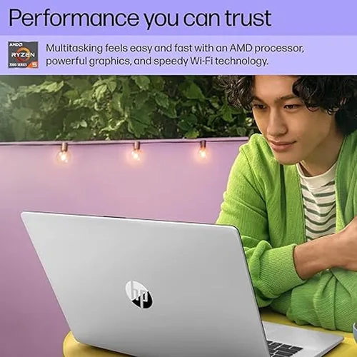 Vista 6 de HP Laptop FHD de 17.3 pulgadas para estudiantes y negocios, Windows 11 Pro, AMD Ryzen 5 7430U, pantalla 1920 x 1080, memoria de 16 GB, SSD de 512
