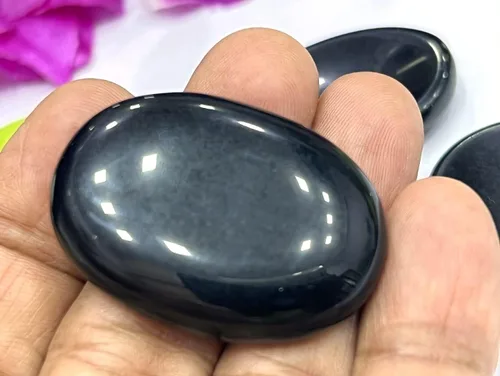 Vista 6 de GEMSCITE 5 piedras preciosas naturales, piedras para la preocupación del pulgar, cristal curativo de reiki, piedra de palma de bolsillo de energía