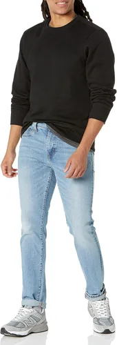 Vista 4 de Tienda Essentials Men's Fleece Crewneck Sweatshirt (Available in Big & Tall)