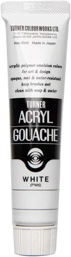 Vista 35 de Turner Colour Works Acryl Gouache Artist Pintura acrílica - Tubo individual de 0.7 fl oz - Siena quemada