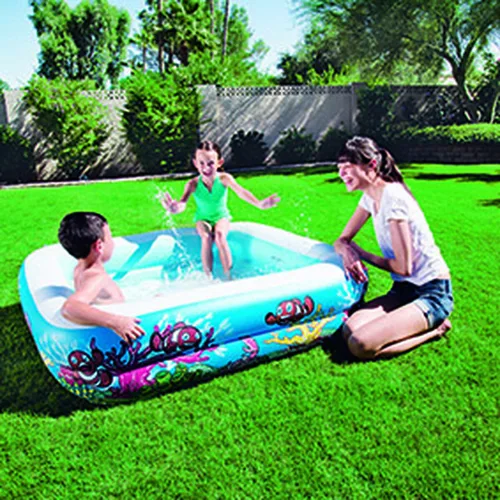 Vista 18 de Bestway Piscina Hinchable Infantil Techo Desmontable 140x140x114 cm +2 Años Jardin 52192
