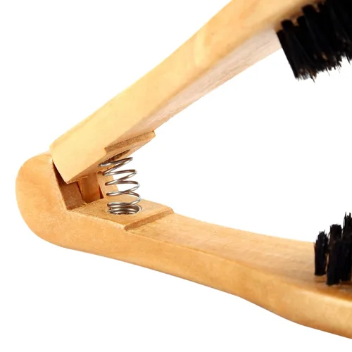 Vista 7 de Profesional Peine de peluquería Cepillos dobles Herramienta anti de madera de la enderezadora