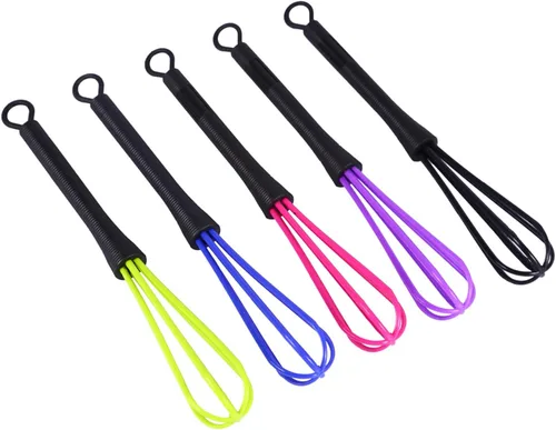 Vista 6 de Juego de batidor de lava, 5 piezas de plástico para peluquería peluquería de peluquería color crema batidor de cocina (verde, rojo rosa, azul, negro)