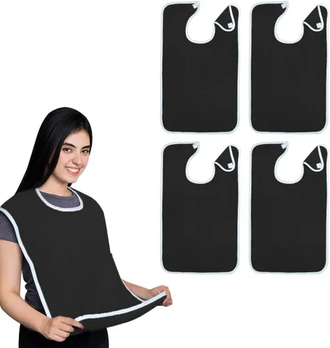 Vista 19 de Avalon Towels Adult Bibs for Women 100% Cotton Bib for Adults for Eating - Terry Cloth Adult Bibs for Men Clothing Protectors