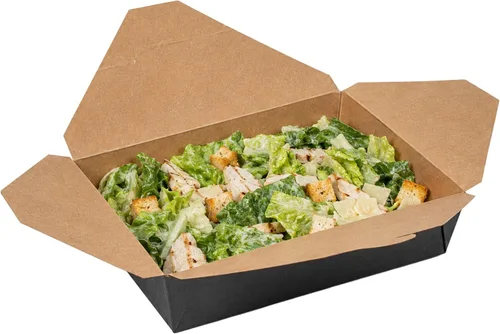 Vista 71 de Restaurantware Contenedor desechable para llevar, 30 oz / #1, negro