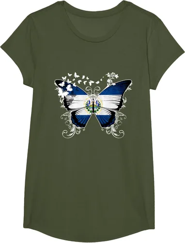 Vista 83 de Camiseta con diseño de bandera de El Salvador