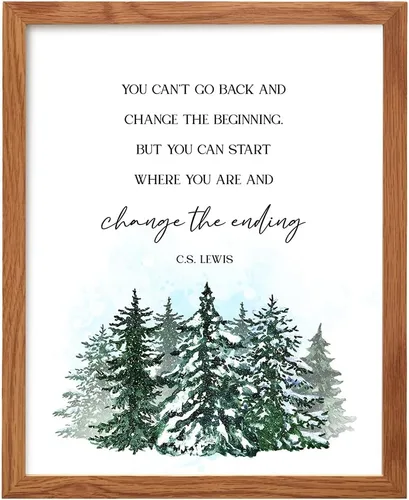 Vista 11 de Arte de pared con citas inspiradoras positivas motivacionales, regalos de aliento edificantes para mujeres, hombres, refranes estimulantes