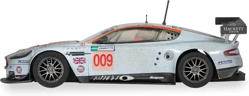 Vista 2 de Scalextric Aston Martin DBR9 ROFGO Gulf Edition #009 Livery sucio 1:32 Slot Race Car C4316