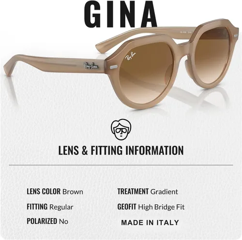 Vista 4 de Ray-Ban RB4399 GINA - Gafas de sol de forma cuadrada con kit oficial de gafas