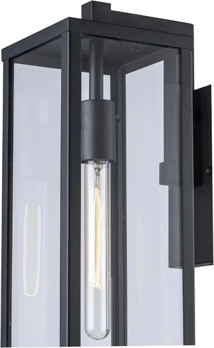 Vista 5 de Trans Globe Importaciones 40751 BK - Farol de pared transitorio de una luz de la colección Oxford, acabado negro