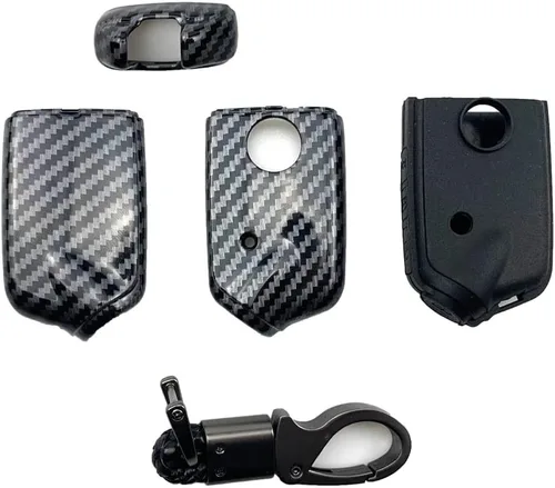 Vista 2 de ontto Funda para llavero con protección para mando a distancia Kia, color negro