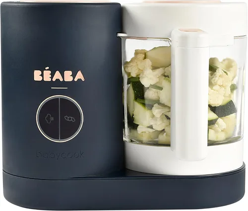 Vista 10 de BEABA Babycook Neo - Fabricante de alimentos para bebés Vidrio no tóxico y acero inoxidable Confiado por mamás famosas Procesador de alimentos