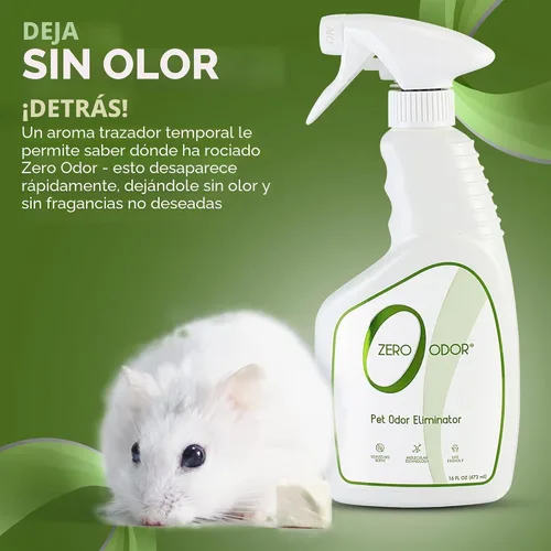 Vista 9 de zero Odor Pet Odor Eliminator, Trigger aerosol, 16 onzas Sin enzimas, eliminador de olores de orina para camas de mascotas, áreas de arena