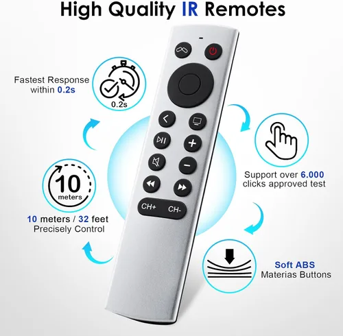 Vista 8 de Repuesto para Apple TV Remoto, Control Remoto para Apple TV 4K/HD (sin voz y Siri)
