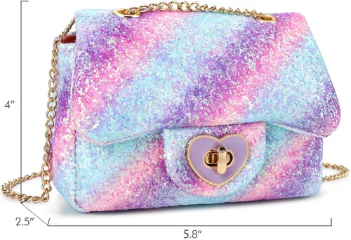 Vista 4 de mibasies - Bolsa para niñas pequeñas, ideal para llevar cruzada, regalos para niñas pequeñas