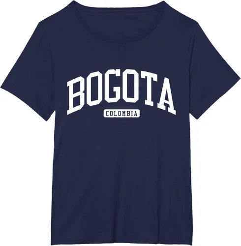 Vista 23 de Camiseta estilo universitario de Bogotá Colombia, Negro