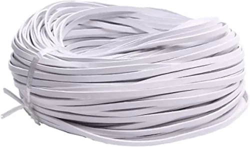 Vista 17 de Cuerda de cuero genuino de 21 yardas, cuerda plana de cuero trenzado para hacer joyas, collares, pulseras, cordones de zapatos, correas de bolsa