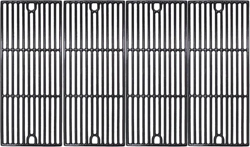 Vista 9 de Hongso Rejillas de hierro fundido recubiertas de porcelana de 17 5/8 pulgadas para Brinkmann 810-2511-S 810-2512-S 810-2410-S 810-2411-S 810-8410-S