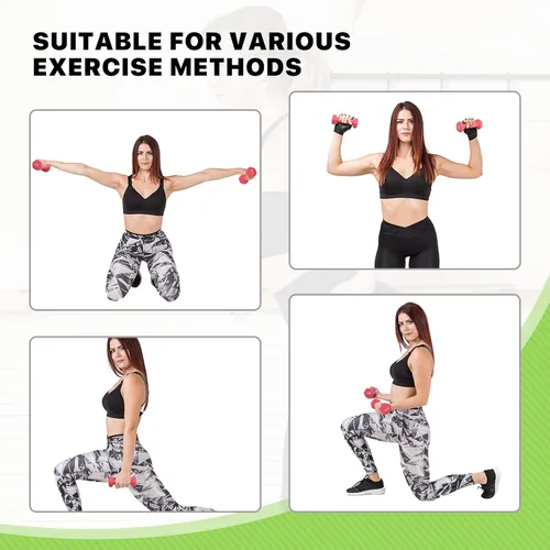 Vista 7 de Neoprene Coated Dumbbell Hand Weights Set – 1LB, 2LB, 3LB, 5LB Pairs for Strength Training and Home Workouts, Hex Shape for Stability and Non-Slip