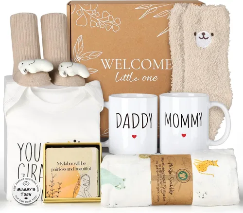 Vista 10 de Regalos para nuevas mamás para mujeres, 9 piezas de regalos de embarazo para futura mamá, bonitos regalos de bebé, regalos para nuevos padres