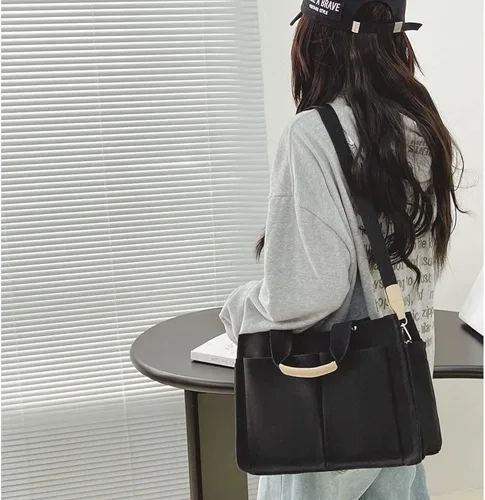 Vista 2 de Valleycomfy Bolso Hobo para mujer, estilo casual, con múltiples bolsillos