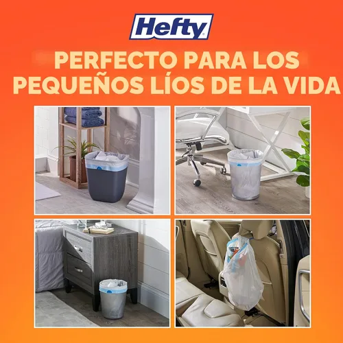Vista 5 de Hefty Bolsas de basura medianas, aroma fabuloso, 8 galones, 26