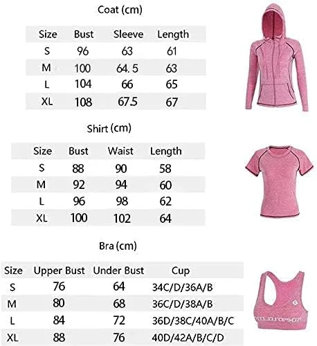 Vista 5 de ZETIY Conjunto de ropa deportiva para mujer, 5 piezas, ropa deportiva para fitness, yoga, correr, atletismo