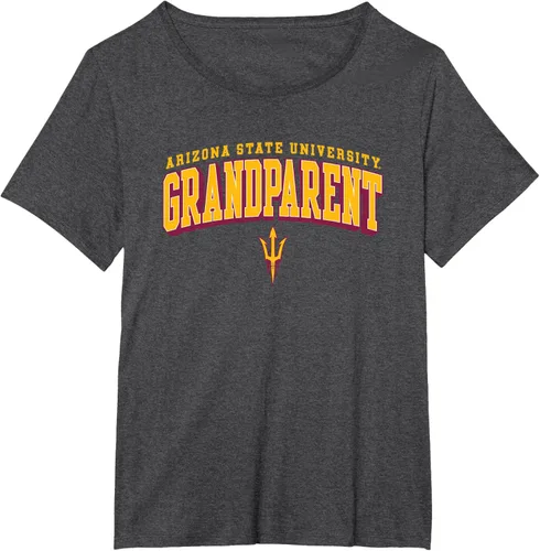 Vista 6 de Camiseta con logotipo de Arizona State Sun Devils Grandparent Arch, Negro