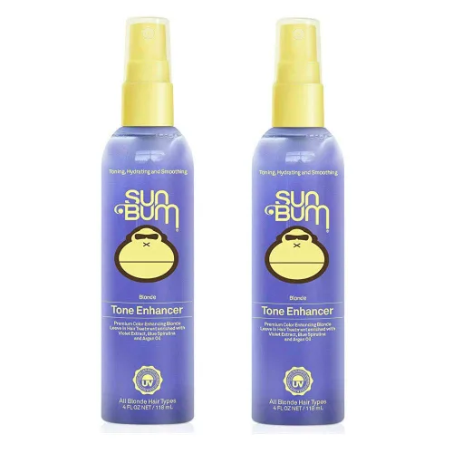 Vista 8 de Sun Bum Potenciador de tono rubio, neutraliza el latón y mejora el color y el brillo del cabello rubio, protege el tóner contra los rayos UV