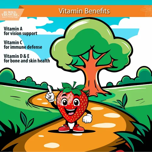Vista 4 de Buried Treasure - Multivitamínico líquido diario para niños, 27 vitaminas y minerales con mezcla de superalimentos, sin azúcar, vegano, sabor