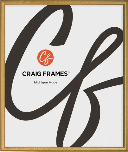 Vista 15 de Marco para fotografías decorativo con acabado ornado, color dorado, de Craig Frames