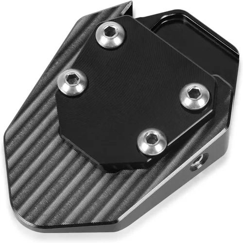 Vista 4 de Soporte lateral para motocicleta, extensión de soporte compatible con versys650 VERSYS 650 2010-2023 (negro)