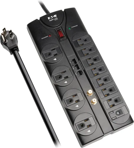 Vista 11 de Tripp Lite HDMI sobre kit para placas de pared extensoras dobles Cat5/Cat6, transmisor y receptor 2 12 enchufes + TEL/TV Negro