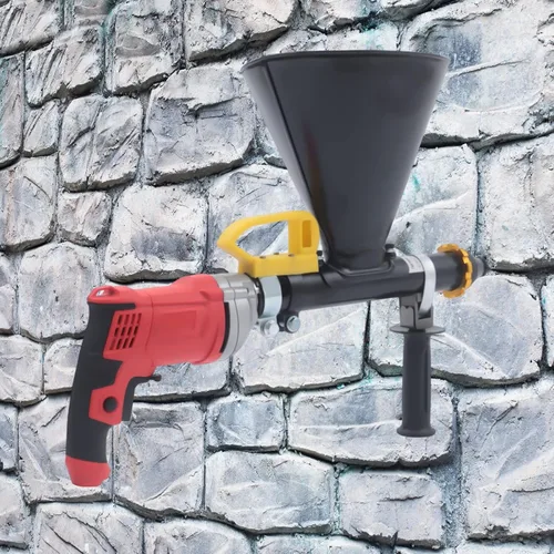 Vista 4 de YIYIBYUS Pistola de lechada de mortero Aplicador pulverizador eléctrico semiautomático 750W, pistola de lechada de mortero pulverizador herramienta