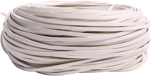 Vista 24 de Cuerda de cuero genuino de 21 yardas, cuerda plana de cuero trenzado para hacer joyas, collares, pulseras, cordones de zapatos, correas de bolsa
