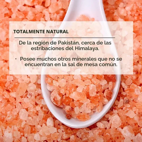 Vista 3 de Sal rosa del Himalaya gourmet premium, grano grueso, 1 libra