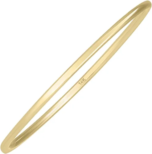 Vista 5 de Szul - Anillo delgado apilable de oro amarillo 14K, banda (.75 mm)., oro amarillo, 7.5, WBU58059-75