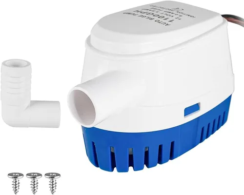 Vista 7 de Bomba de sentina marina automática de 12 V 750 GPH con interruptor de flotador integrado, bomba de agua sumergible de encendido/apagado automático