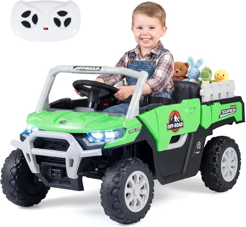 Vista 12 de Costzon Camión UTV de 24 V para niños con maletero y 2 motores de 100 W Camuflaje